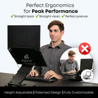 3-in-1 Adjustable Laptop Stand - Horizon Blue