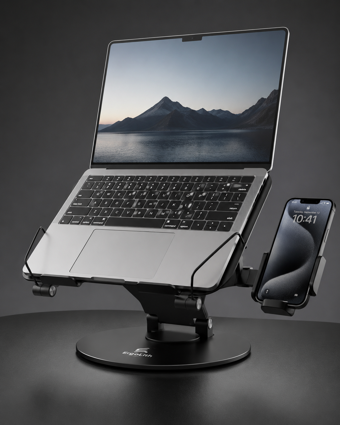 ErgoLith Model 3 — 3-in-1 Adjustable Laptop Stand